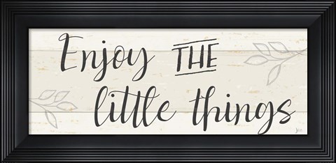 Framed Simple Signs I Print
