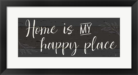 Framed Simple Signs II Black Print