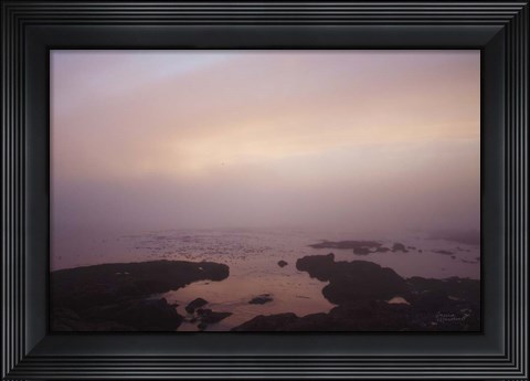 Framed Crescent Bay I Print