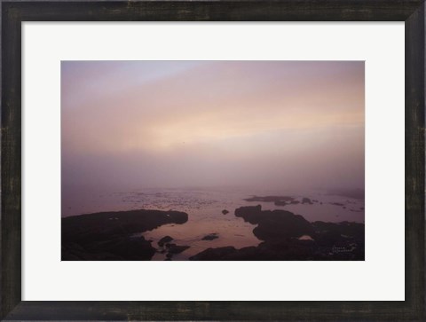 Framed Crescent Bay I Print