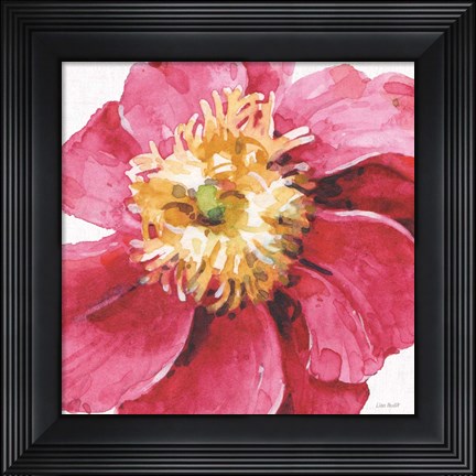 Framed Pink Garden VI Print