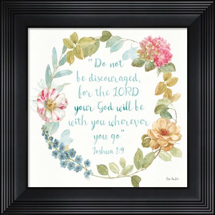 Framed Rainbow Seeds Proverb III Print