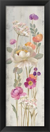 Framed Retro Floral II Print