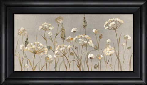 Framed Delicate Garden Neutral Print