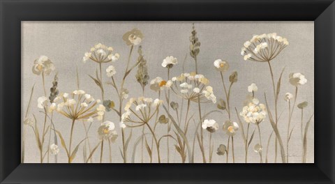 Framed Delicate Garden Neutral Print