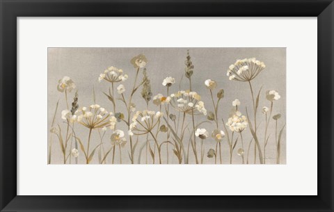 Framed Delicate Garden Neutral Print