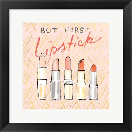 Framed Geo Beauty and Sass II - Lipstick First Print