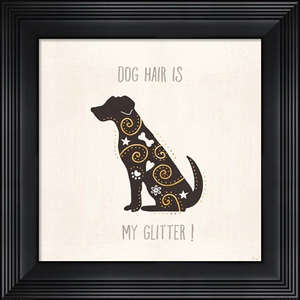Framed Otomi Dogs V Neutral Print