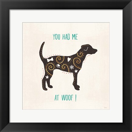 Framed Otomi Dogs IV Print