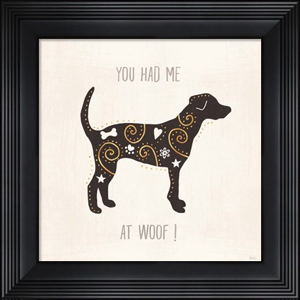 Framed Otomi Dogs IV Neutral Print