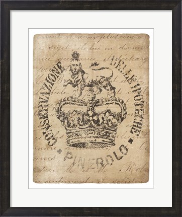 Framed Vintage Seal IV v2 Print
