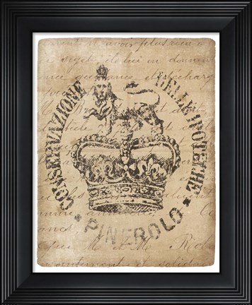 Framed Vintage Seal IV v2 Print