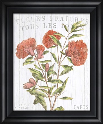 Framed Fleuriste Paris III Print