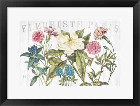 Framed Fleuriste Paris I Print