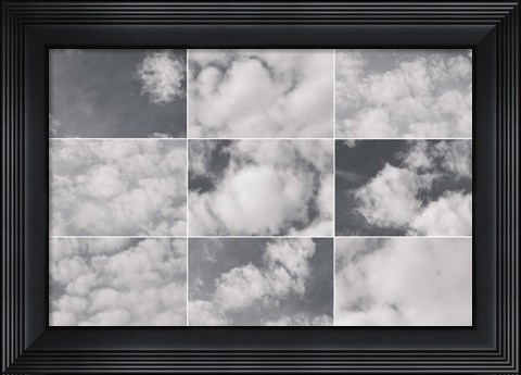 Framed In the Clouds Collage Print