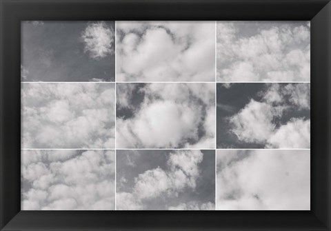 Framed In the Clouds Collage Print