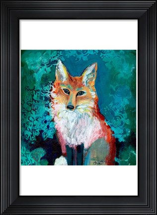 Framed Shy Fox Print