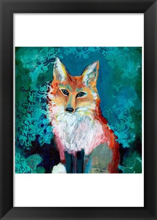 Framed Shy Fox Print