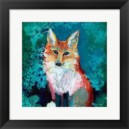 Framed Shy Fox Print