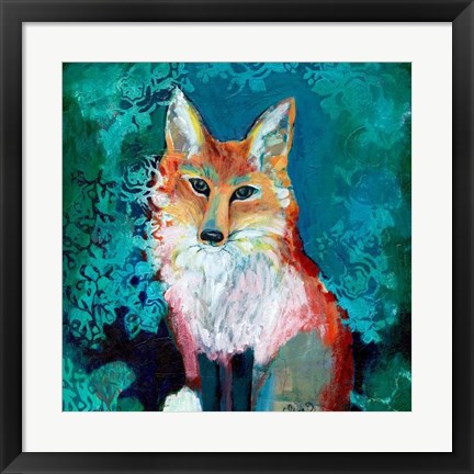 Framed Shy Fox Print