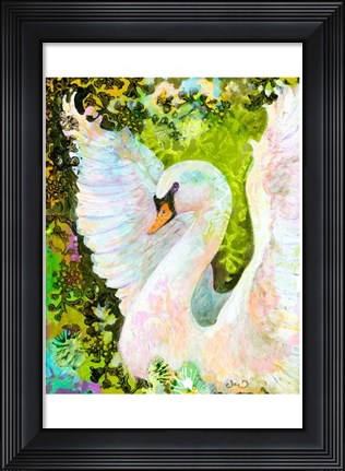 Framed Swan Print