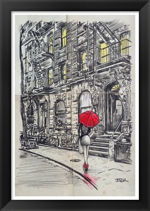 Framed Borough Walk Print