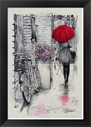 Framed Amsterdam Walk Print