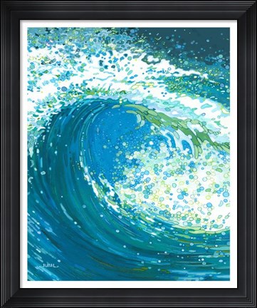 Framed Watch the Wave Print