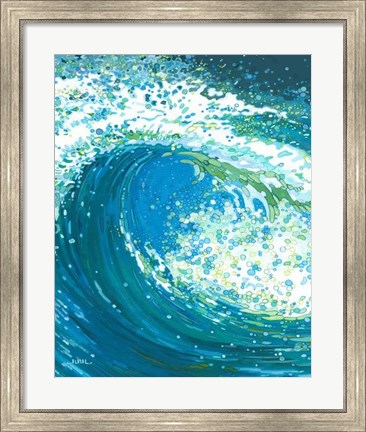 Framed Watch the Wave Print