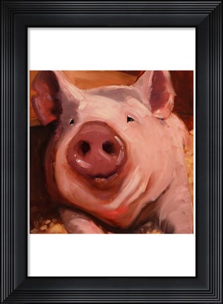 Framed Some Pig Print