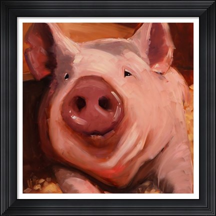 Framed Some Pig Print