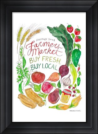 Framed Farmer&#39;s Market Print