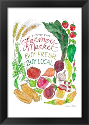 Framed Farmer&#39;s Market Print