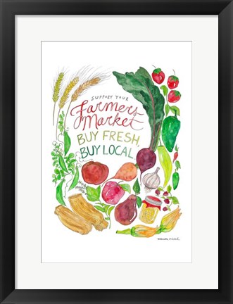 Framed Farmer&#39;s Market Print