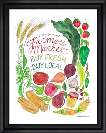 Framed Farmer&#39;s Market Print