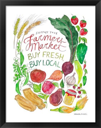 Framed Farmer&#39;s Market Print