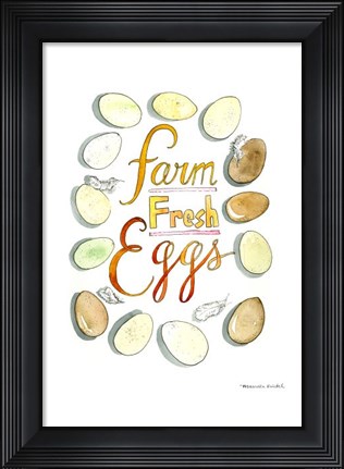 Framed Farm Fresh Eggs Print