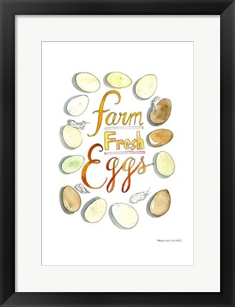 Framed Farm Fresh Eggs Print