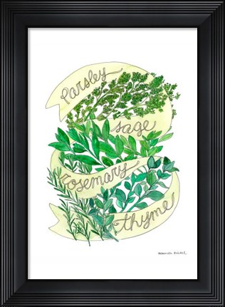 Framed Parsley Sage Rosemary Thyme Print