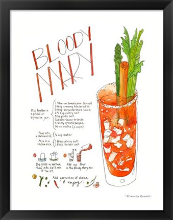 Framed Bloody Mary Print