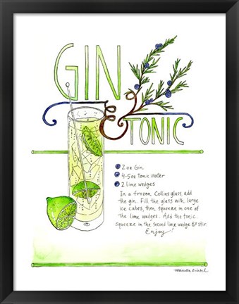 Framed Gin &amp; Tonic Print