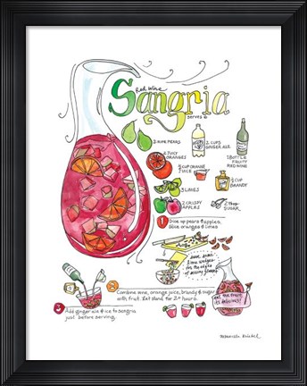 Framed Sangria Print