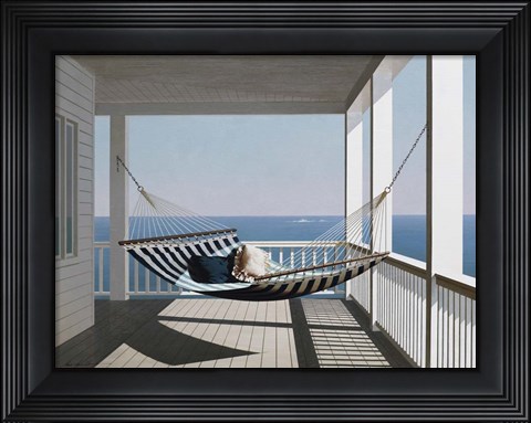 Framed Hammock &amp; Pillows Print