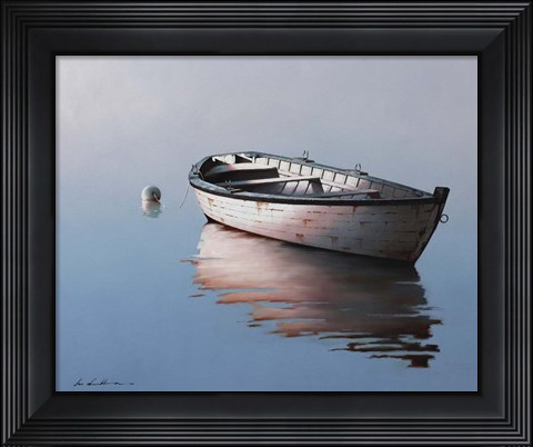 Framed Lonely Boat 2017 Print