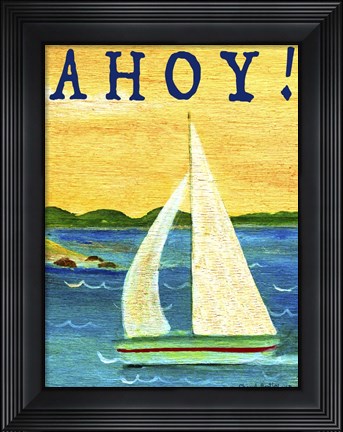 Framed Ahoy Print