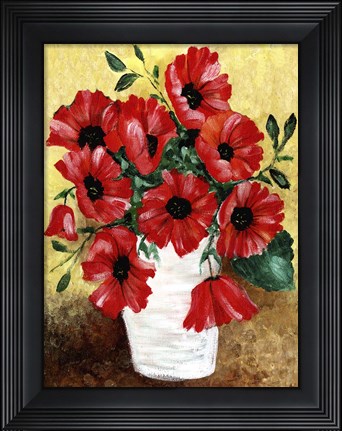 Framed Big Red Poppies Print