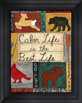 Framed Cabin Life Print
