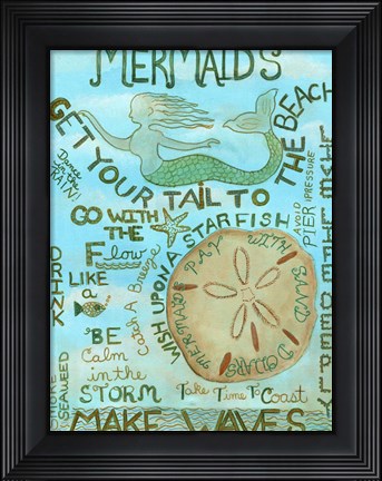 Framed Mermaids Print