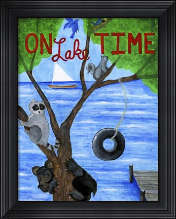 Framed OnLake Time Print