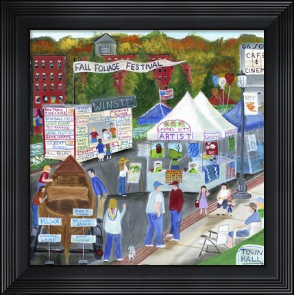 Framed Winsted Fall Foliage Festival Print
